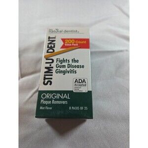 STIM-U-DENT The Natural Dentist Plaque Removers MINT ~ 200 ct